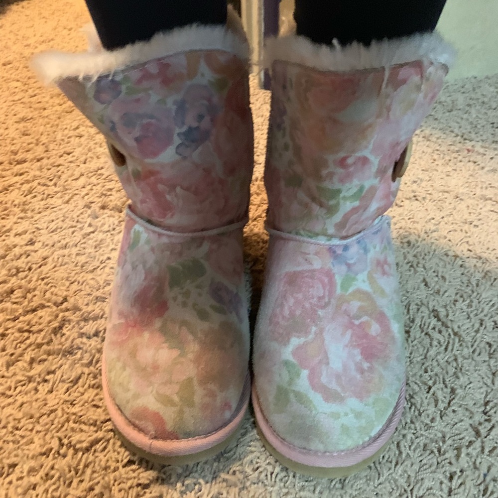 Special Edition Pink flower UGG boots